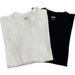 ユニクロ(UNIQLO)のユニクロU Tシャツ　無地　2枚まとめ売り(Tシャツ(半袖/袖なし))