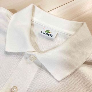 ラコステ(LACOSTE)のラコステ ポロシャツ L 4 白 LACOSTE(ポロシャツ)