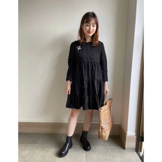 ザラ(ZARA)のZARA フリル　ティアード　ワンピース(ミニワンピース)