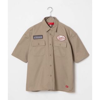 ディッキーズ(Dickies)の美品 Dickies ディッキーズ ワークシャツ Lサイズ  ベージュ サイズL(シャツ)