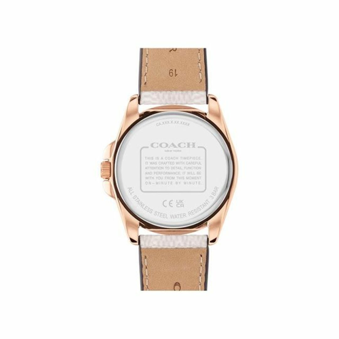 COACH(コーチ)のコーチ グレイソン 36mm RG ダイヤル シグネチャー C レザーストラップ レディースのファッション小物(腕時計)の商品写真