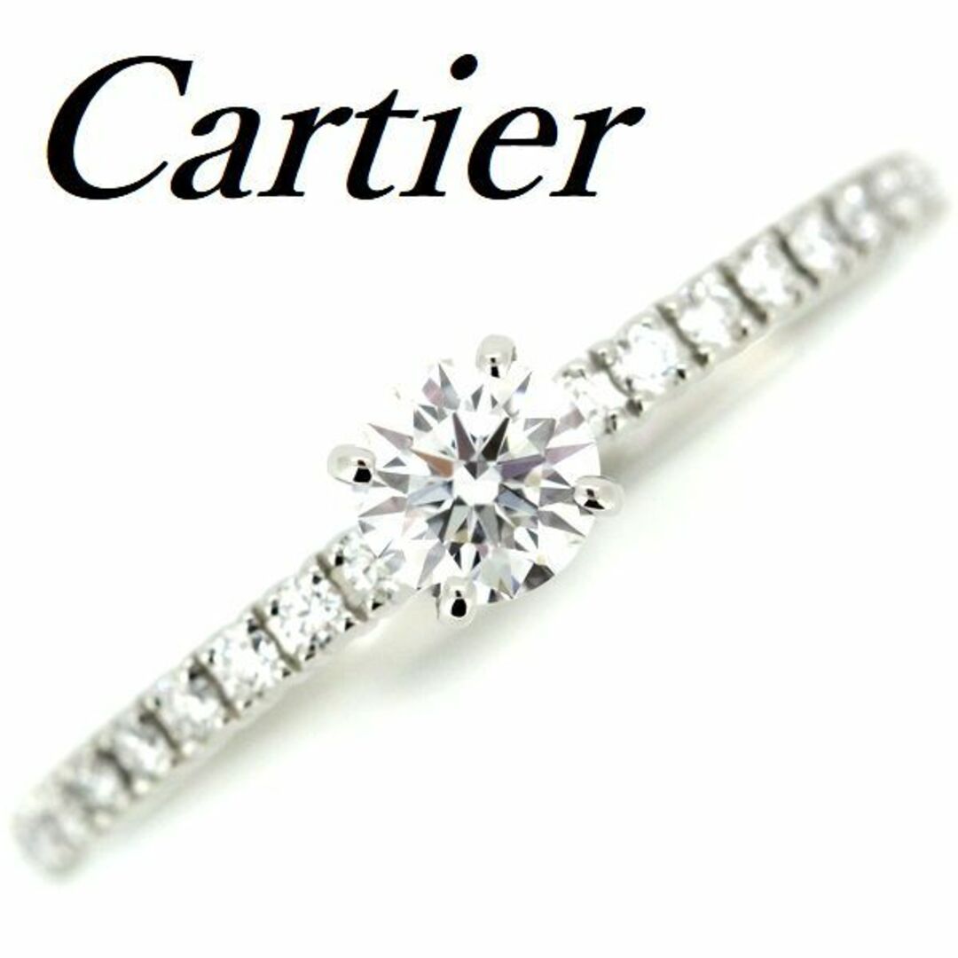 Cartier(カルティエ)のエタンセル ドゥ カルティエ ダイヤモンド 0.22ct D-VVS1-3EX リング Pt950 ♯49 レディースのアクセサリー(リング(指輪))の商品写真