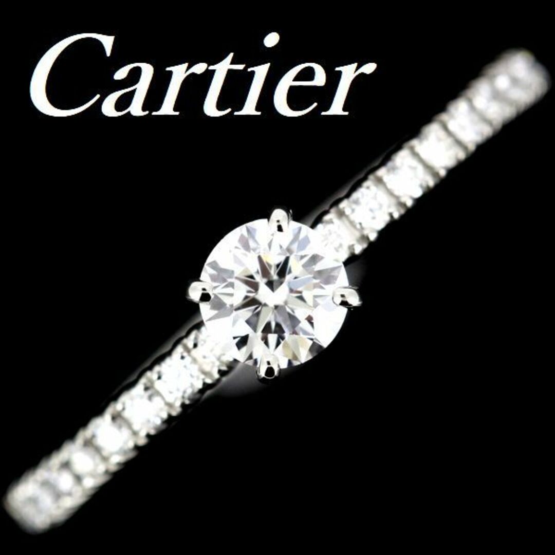 Cartier(カルティエ)のエタンセル ドゥ カルティエ ダイヤモンド 0.22ct D-VVS1-3EX リング Pt950 ♯49 レディースのアクセサリー(リング(指輪))の商品写真