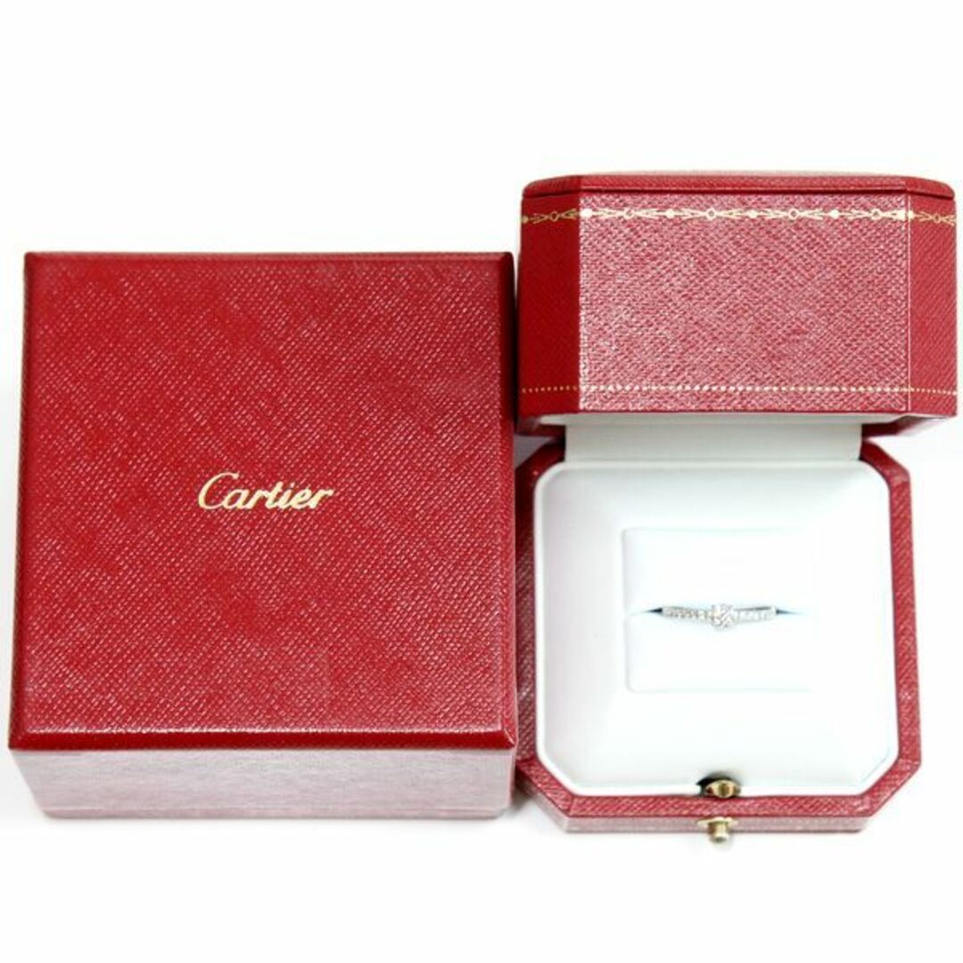 Cartier(カルティエ)のエタンセル ドゥ カルティエ ダイヤモンド 0.22ct D-VVS1-3EX リング Pt950 ♯49 レディースのアクセサリー(リング(指輪))の商品写真