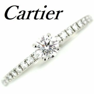 カルティエ(Cartier)のエタンセル ドゥ カルティエ ダイヤモンド 0.22ct D-VVS1-3EX リング Pt950 ♯49(リング(指輪))