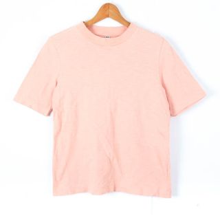 ユニクロ(UNIQLO)のユニクロ 半袖Tシャツ クルーネックT レディース Mサイズ ピンク UNIQLO(Tシャツ(半袖/袖なし))