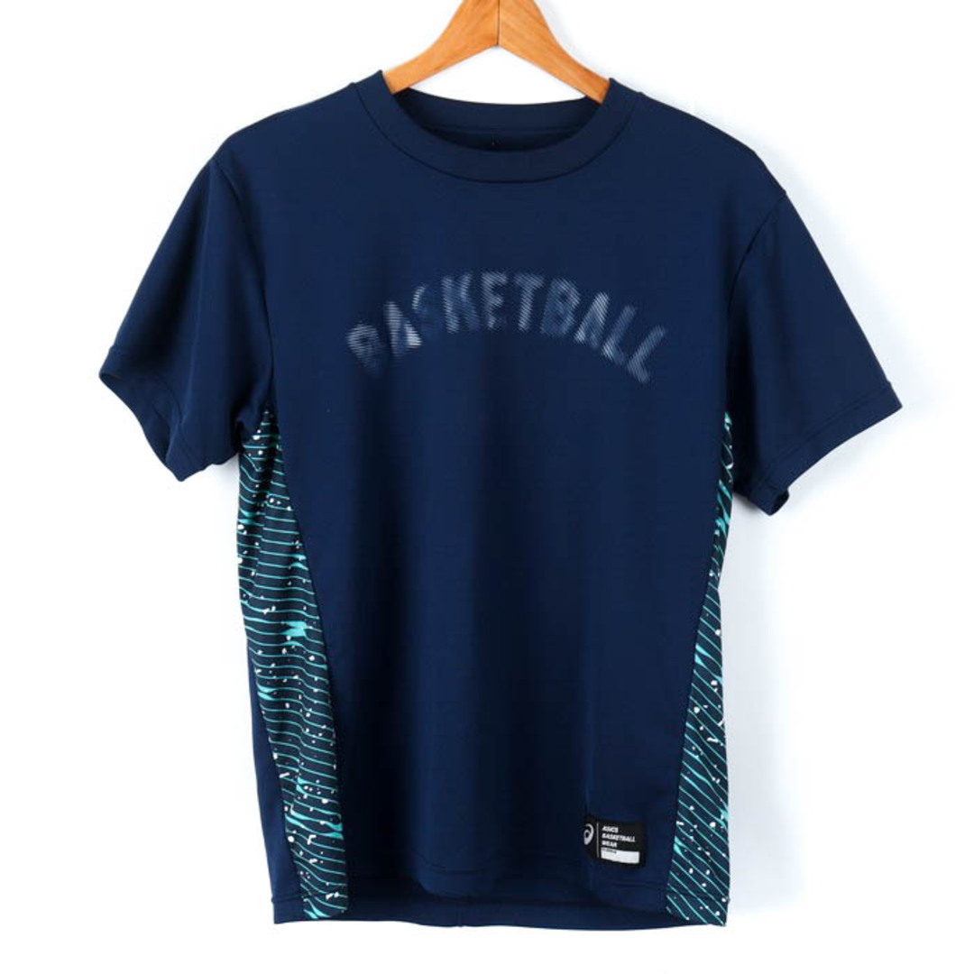 asics(アシックス)のアシックス 半袖Tシャツ C1 バスケットボール スポーツウエア メンズ Mサイズ ネイビー asics メンズのトップス(Tシャツ/カットソー(半袖/袖なし))の商品写真