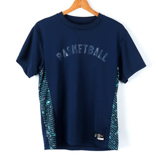 アシックス(asics)のアシックス 半袖Tシャツ C1 バスケットボール スポーツウエア メンズ Mサイズ ネイビー asics(Tシャツ/カットソー(半袖/袖なし))
