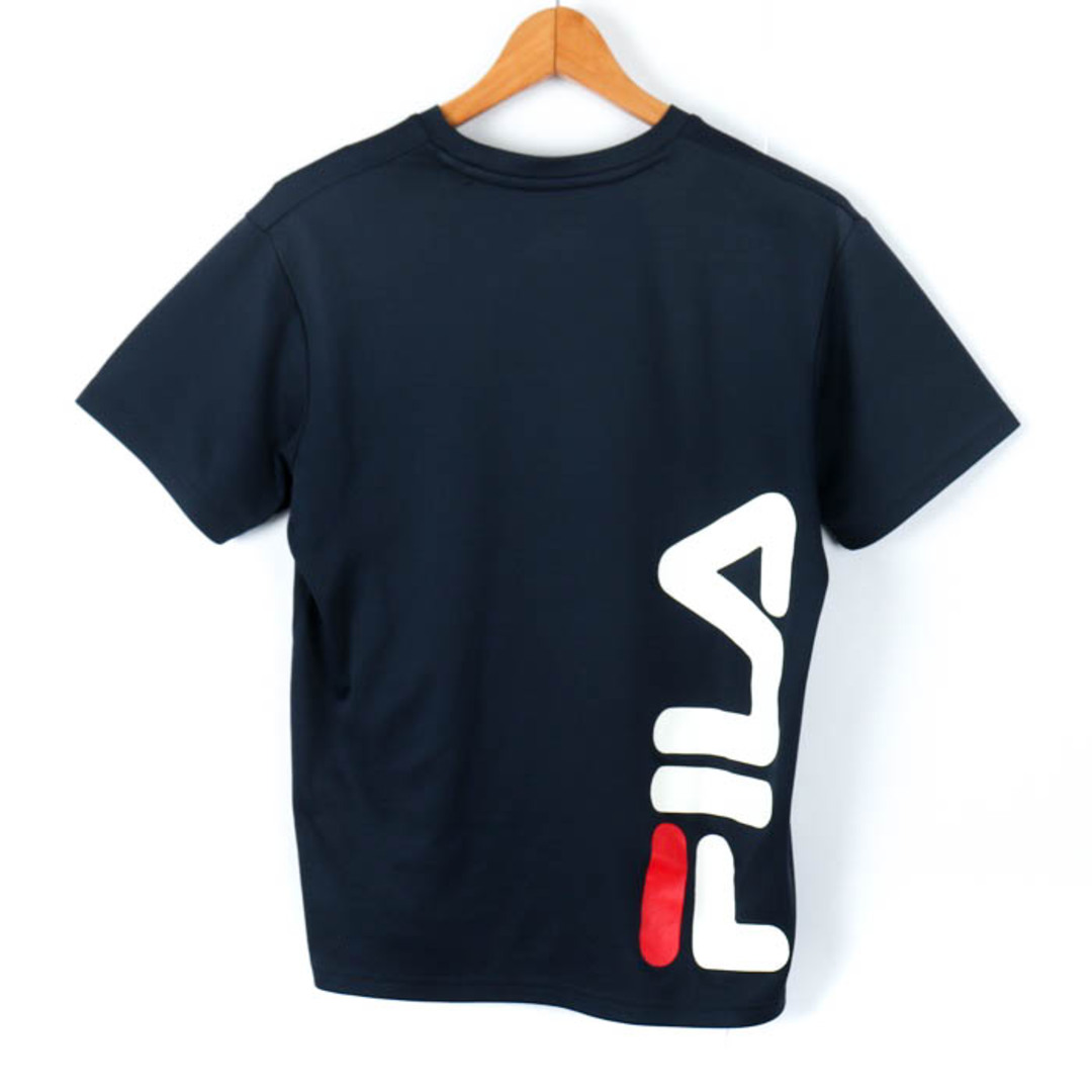 FILA(フィラ)のフィラ 半袖Tシャツ ロゴT スポーツウエア メンズ Mサイズ ネイビー FILA メンズのトップス(Tシャツ/カットソー(半袖/袖なし))の商品写真