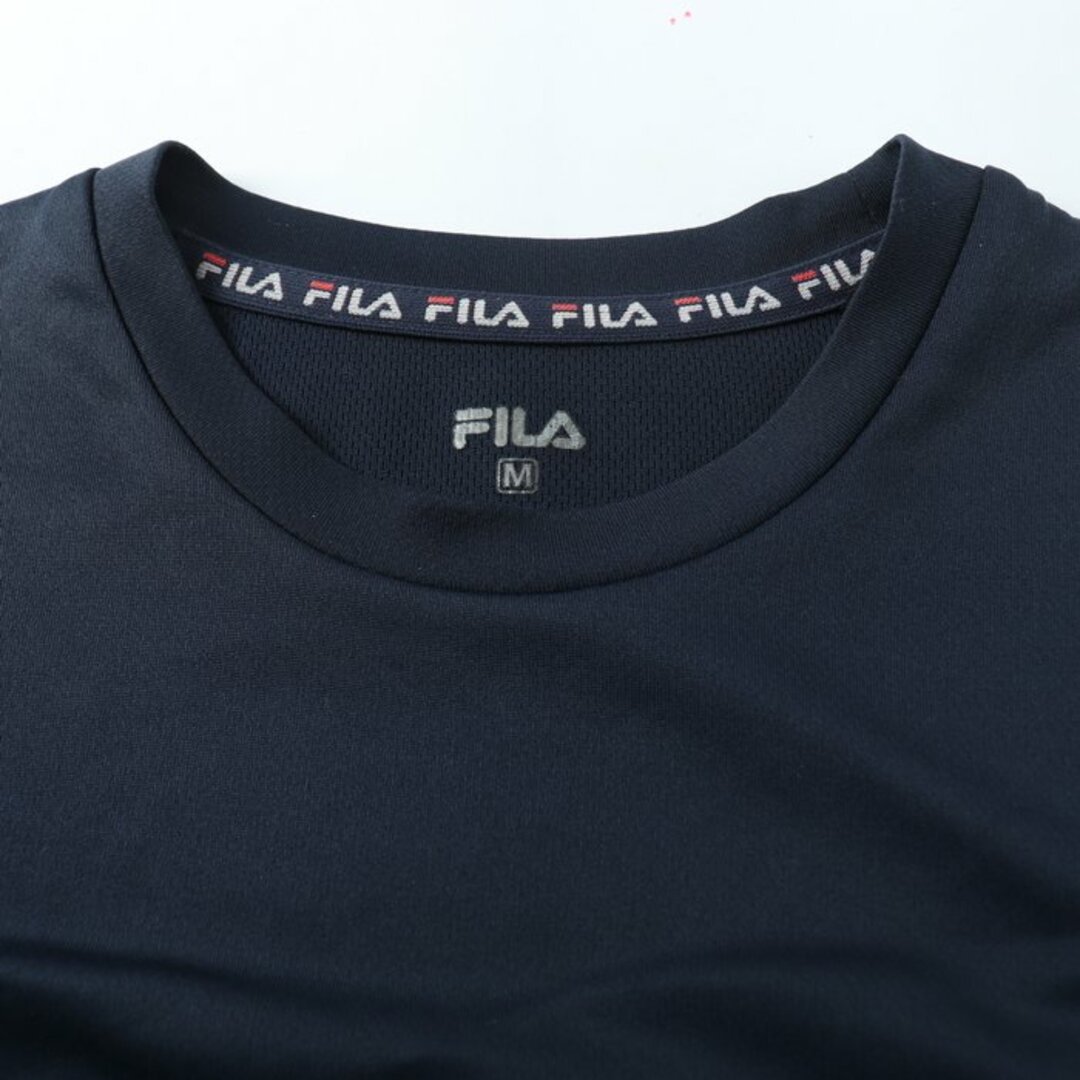 FILA(フィラ)のフィラ 半袖Tシャツ ロゴT スポーツウエア メンズ Mサイズ ネイビー FILA メンズのトップス(Tシャツ/カットソー(半袖/袖なし))の商品写真