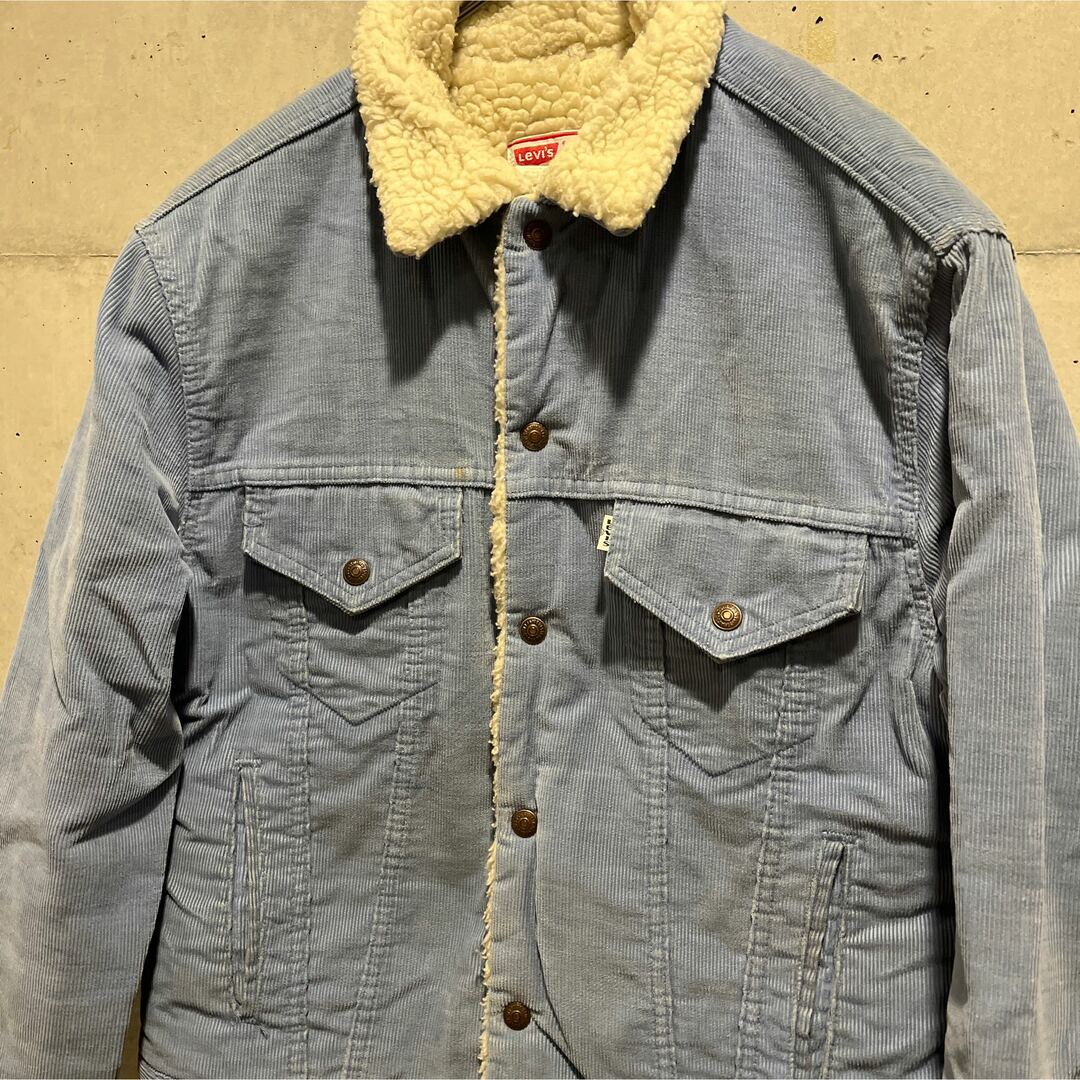 70s USA製Levi'sリーバイス70608 コーデュロイ　ボア　ジャケット | フリマアプリ ラクマ