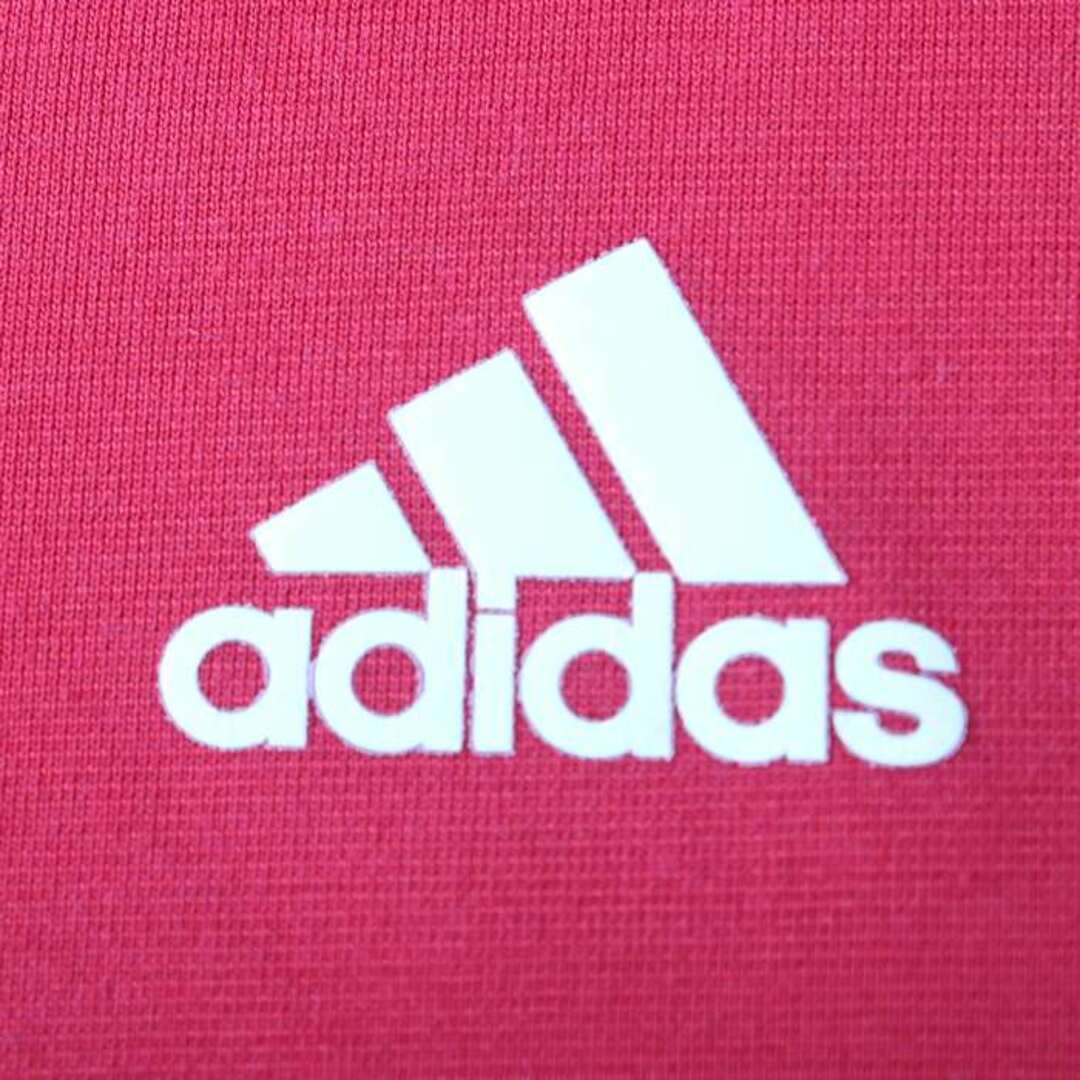 adidas(アディダス)のアディダス 半袖Tシャツ ワンポイントロゴ スポーツウエア 大きいサイズ メンズ LLサイズ レッド adidas メンズのトップス(Tシャツ/カットソー(半袖/袖なし))の商品写真