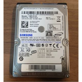 サムスン(SAMSUNG)の2.5インチHDD 120GB SAMSUNG(PCパーツ)