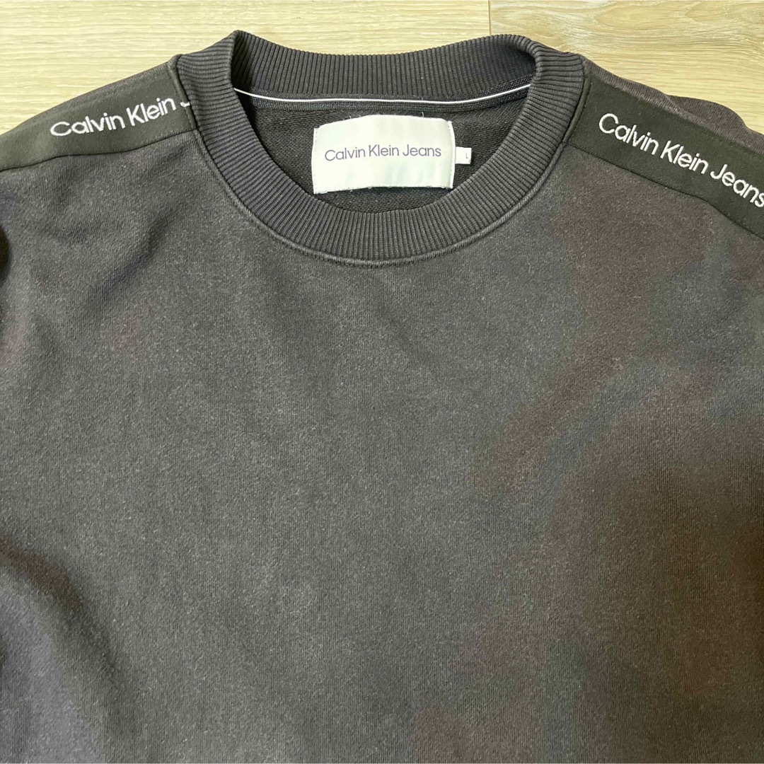 Calvin Klein(カルバンクライン)のスウェット カルバンクラインジーンズ 両袖ロゴ トレーナー メンズのトップス(スウェット)の商品写真