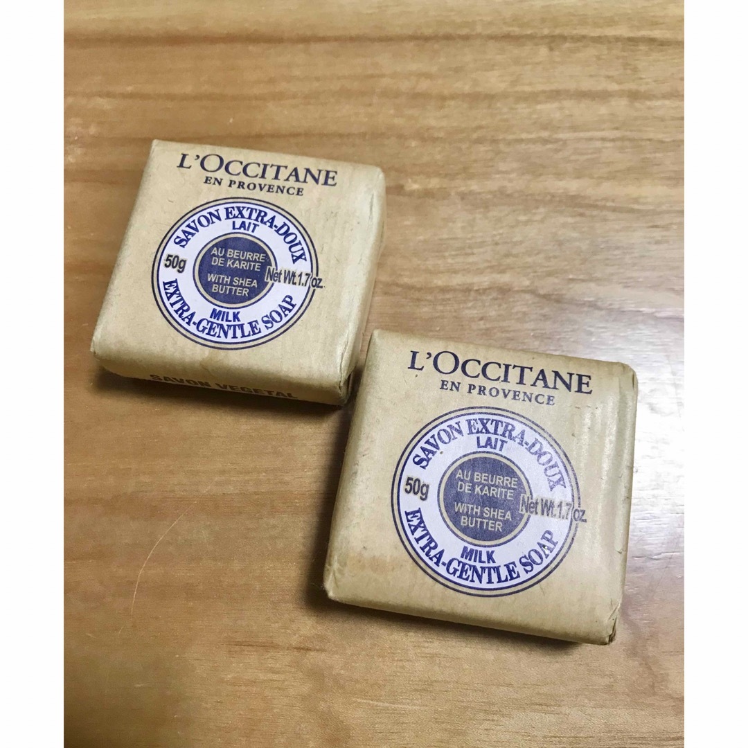 L'OCCITANE(ロクシタン)の【新品未開封】ロクシタン　SHソープ　LTa 化粧石けん　2個　ベジタブルソープ コスメ/美容のボディケア(ボディソープ/石鹸)の商品写真