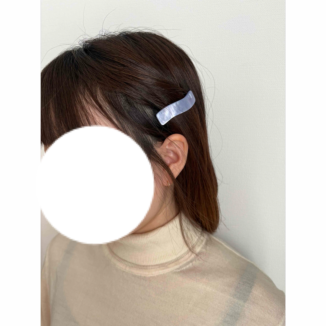 BEAMS BOY(ビームスボーイ)の水色バレッタ レディースのヘアアクセサリー(バレッタ/ヘアクリップ)の商品写真