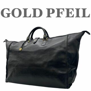 GOLD PFEIL ゴールドファイル　トートバッグ　大容量　本革　レザー　黒 | フリマアプリ ラクマ