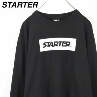 STARTER BLACK LABEL - 【ボックスロゴ】スターター／ロンT　ビッグロゴ　センターロゴ　刺繍ロゴ　Mサイズ