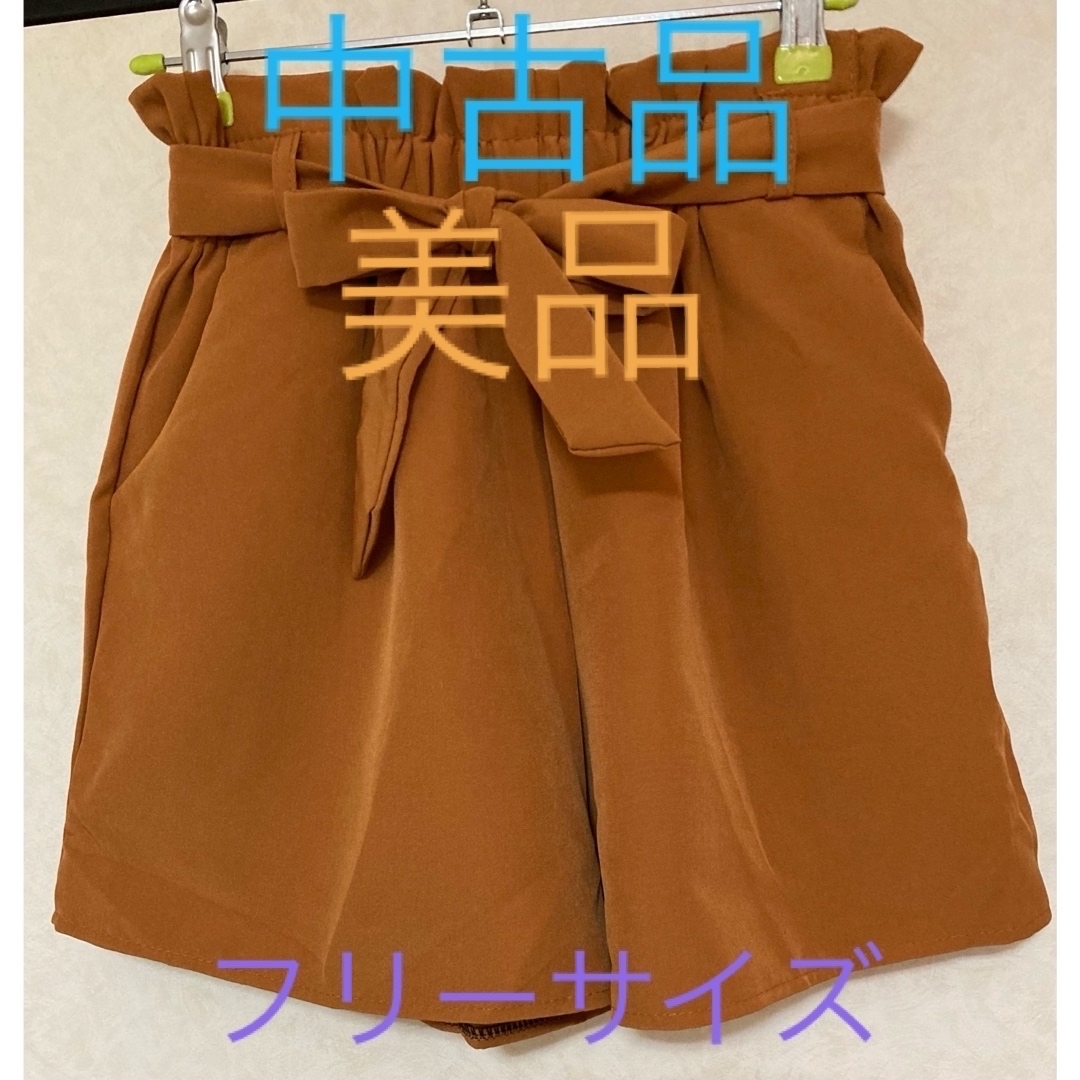 🌸リボン付きキュロットスカート レディースのパンツ(キュロット)の商品写真