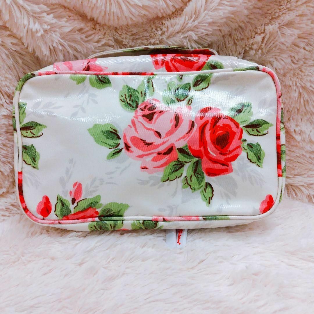 Cath Kidston(キャスキッドソン)の美品／Cath Kidston／キャスキッドソン／薔薇柄クリアケースポーチ レディースのバッグ(ボディバッグ/ウエストポーチ)の商品写真