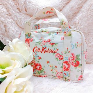 Cath Kidston／キャスキッドソン／花柄収納たっぷり手さげポーチ