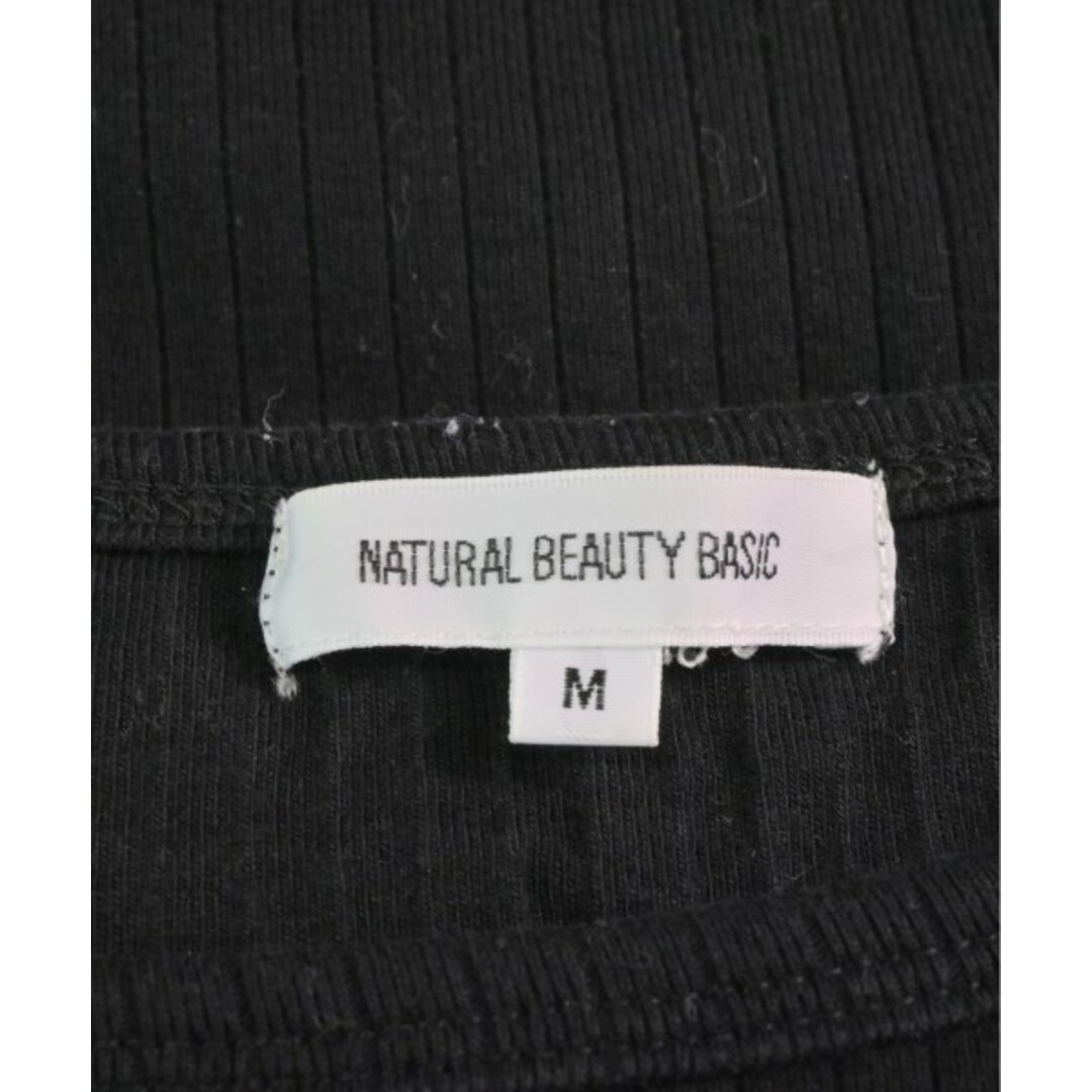 NATURAL BEAUTY BASIC(ナチュラルビューティーベーシック)のNATURAL BEAUTY BASIC ノースリーブ M 黒 【古着】【中古】 レディースのトップス(タンクトップ)の商品写真