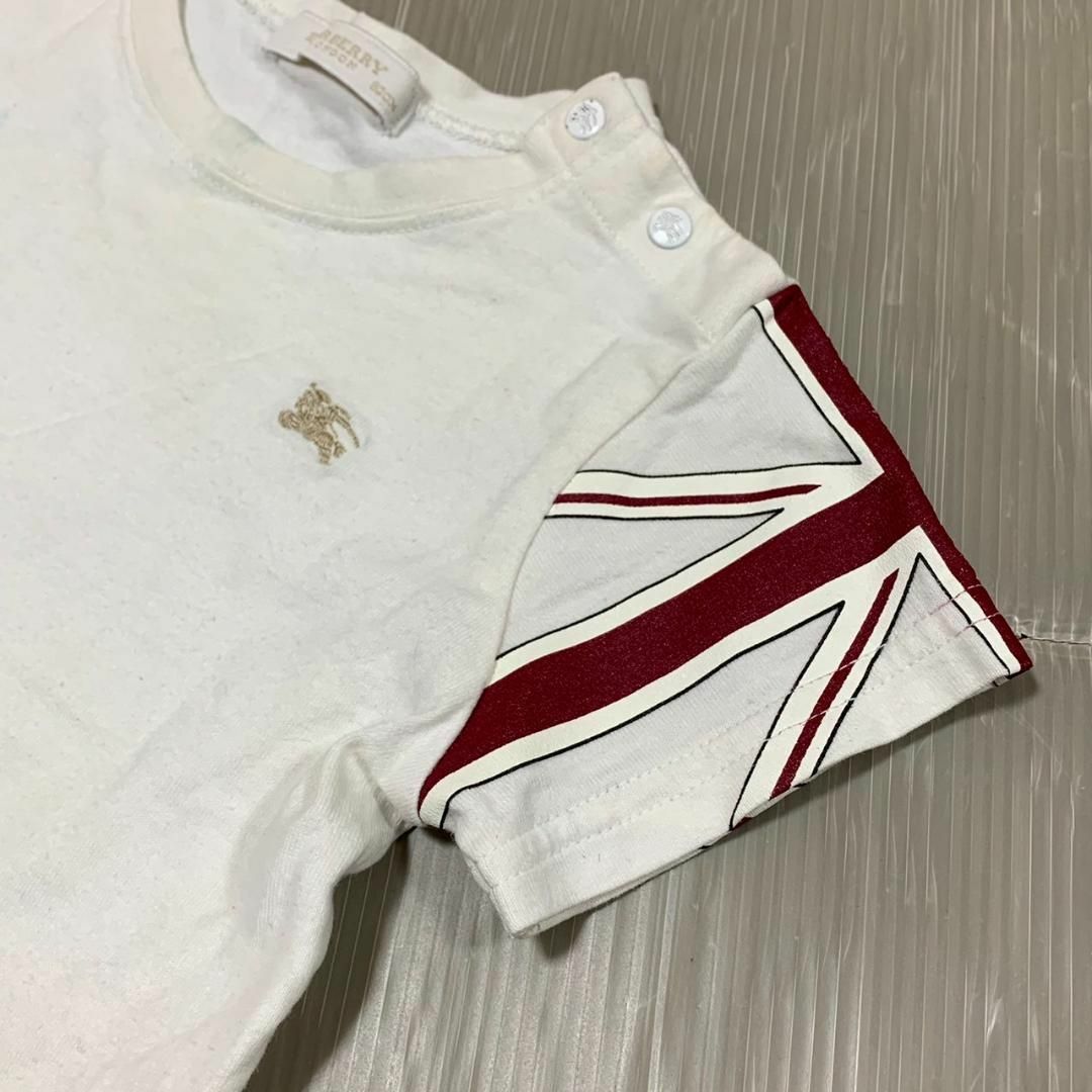 BURBERRY(バーバリー)のBURBERRY バーバリー 半袖 Tシャツ トップス 国旗 ベビー服 ブランド キッズ/ベビー/マタニティのベビー服(~85cm)(Ｔシャツ)の商品写真