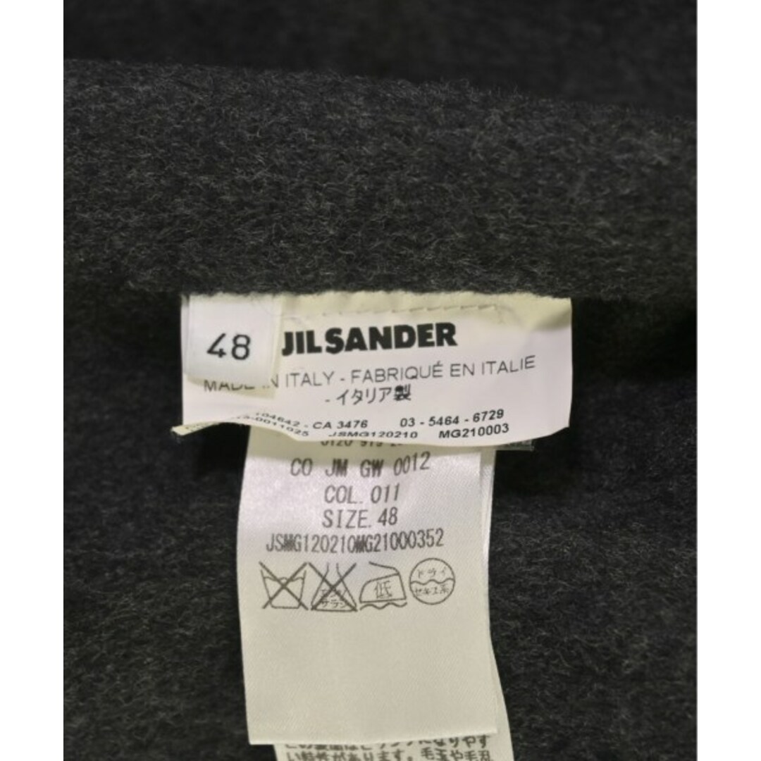 Jil Sander(ジルサンダー)のJIL SANDER ジルサンダー チェスターコート 48(L位) グレー 【古着】【中古】 メンズのジャケット/アウター(チェスターコート)の商品写真