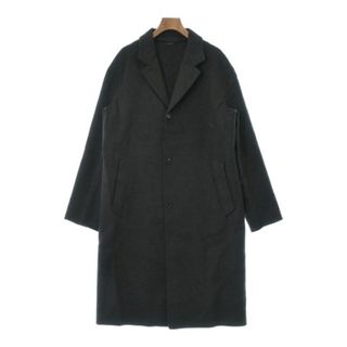 ジルサンダー(Jil Sander)のJIL SANDER ジルサンダー チェスターコート 48(L位) グレー 【古着】【中古】(チェスターコート)