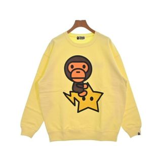 アベイシングエイプ(A BATHING APE)のA BATHING APE アベイシングエイプ スウェット F 黄 【古着】【中古】(トレーナー/スウェット)