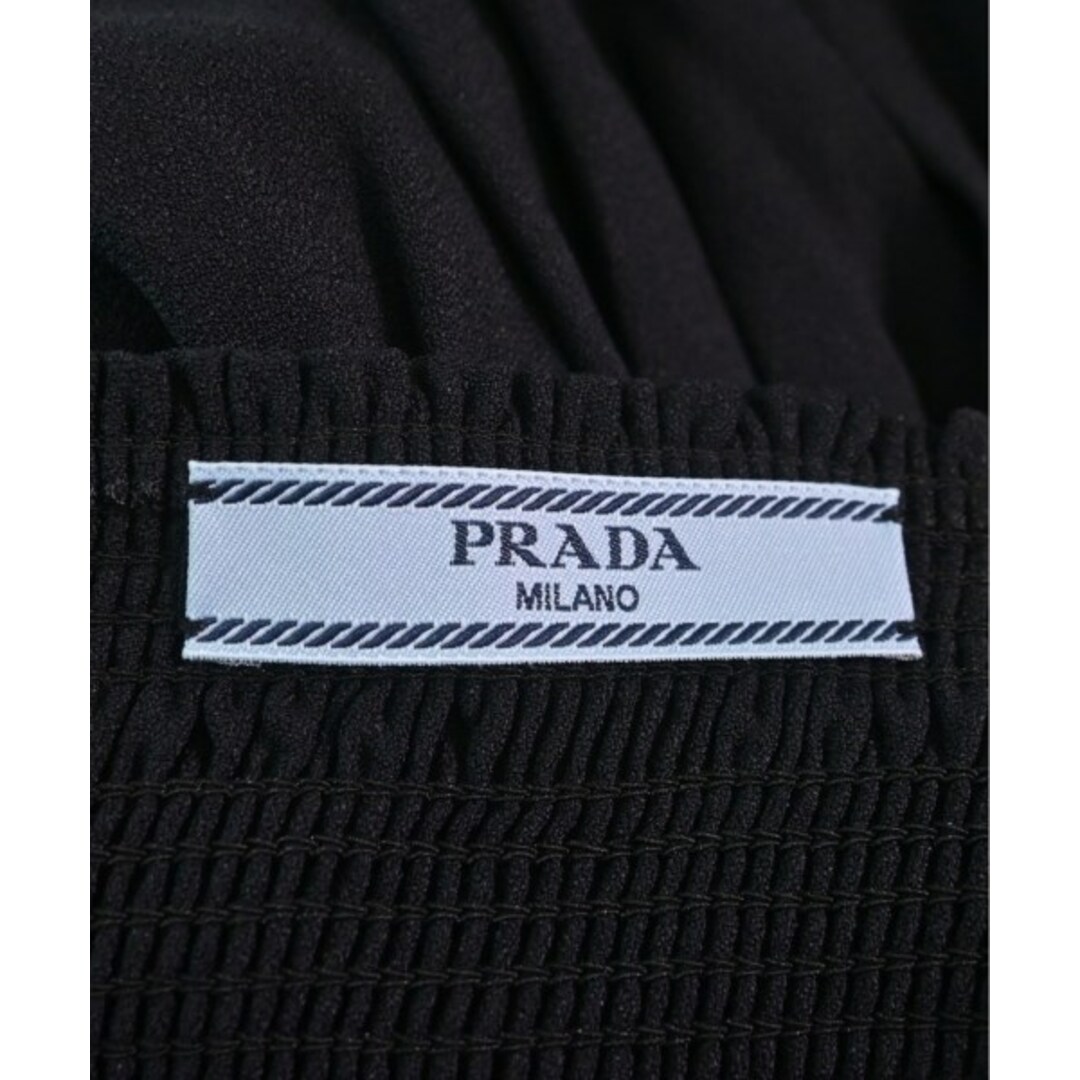 PRADA(プラダ)のPRADA プラダ ひざ丈スカート 42(M位) 黒 【古着】【中古】 レディースのスカート(ひざ丈スカート)の商品写真