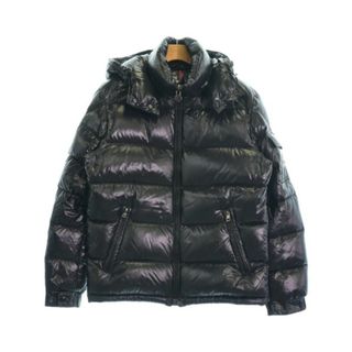 モンクレール(MONCLER)のMONCLER モンクレール ダウンジャケット/ダウンベスト 1(S位) 黒 【古着】【中古】(ダウンジャケット)