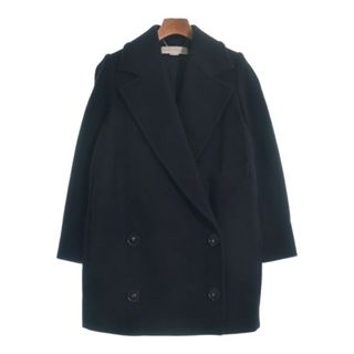 ステラマッカートニー(Stella McCartney)のSTELLA McCARTNEY ピーコート 34(XXS位) 黒 【古着】【中古】(ピーコート)