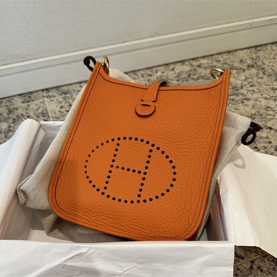 Hermes(エルメス)のエブリン　TPM  HERMES orange レディースのバッグ(ショルダーバッグ)の商品写真