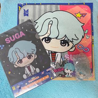 ボウダンショウネンダン(防弾少年団(BTS))の一番くじ TinyTAN タイニータン DNA   BTS SUGA セット(キャラクターグッズ)