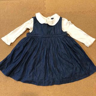 ベビーギャップ(babyGAP)のBABY GAP　デニムワンピース　ロンパース　セット(ワンピース)