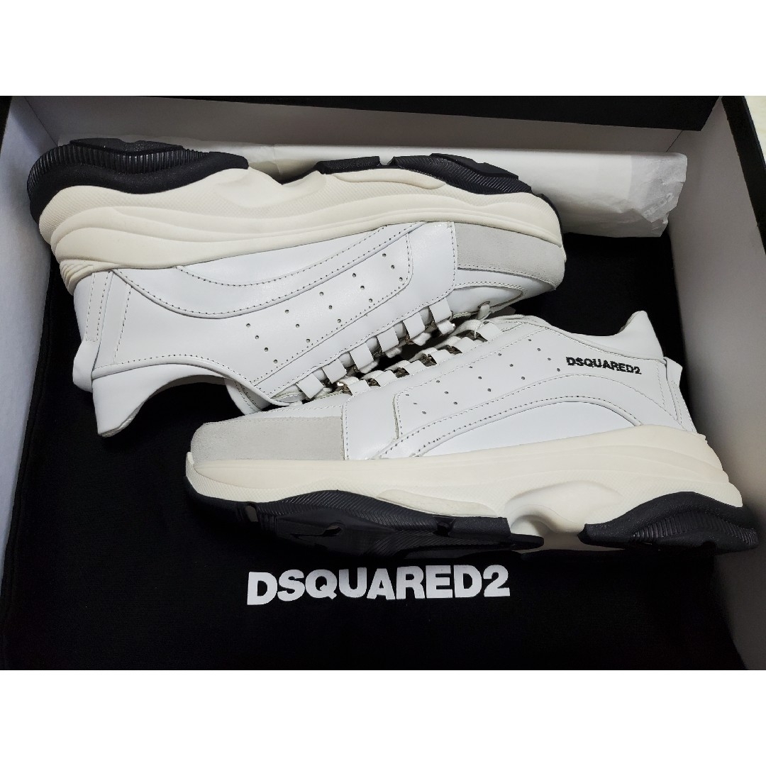 Dsquared2☆ディースクエアード☆定価ホワイトシューズ☆新品未使用 Dsquared2☆ディースクエアード☆定価ホワイトシューズ☆新品未使用