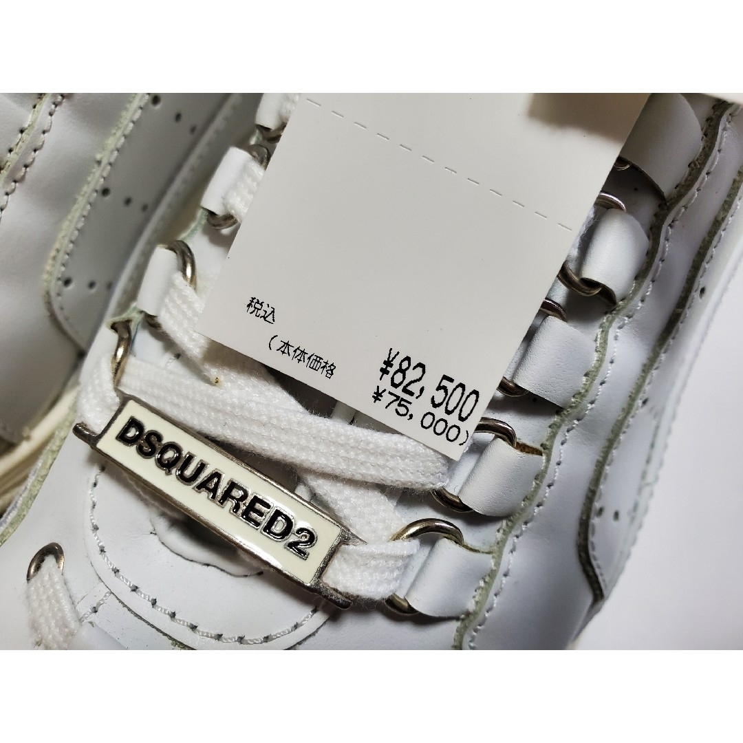 Dsquared2☆ディースクエアード☆定価ホワイトシューズ☆新品未使用 Dsquared2☆ディースクエアード☆定価ホワイトシューズ☆新品未使用