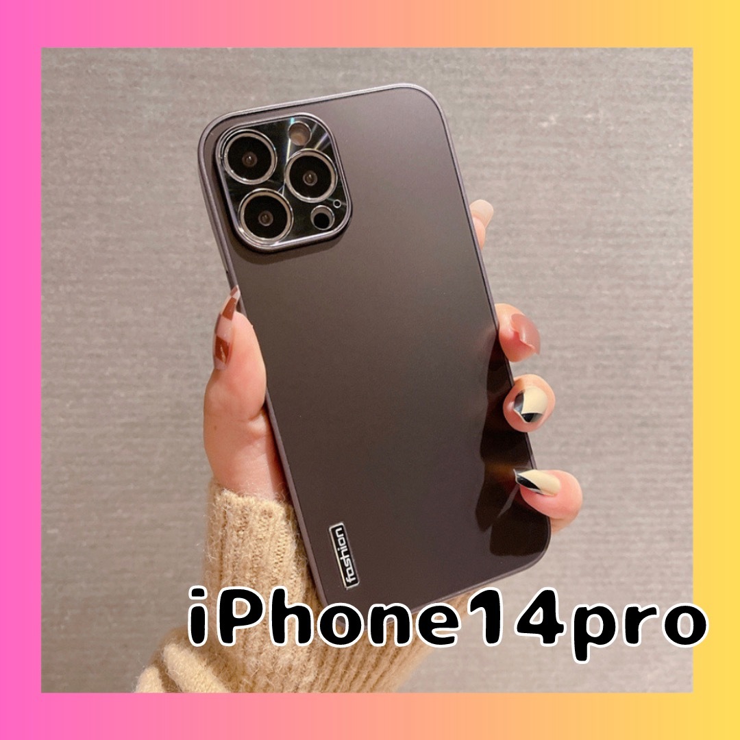 iPhone14pro カバー スマホケース ブラック アルミ 軽量 耐衝撃 スマホ/家電/カメラのスマホアクセサリー(iPhoneケース)の商品写真