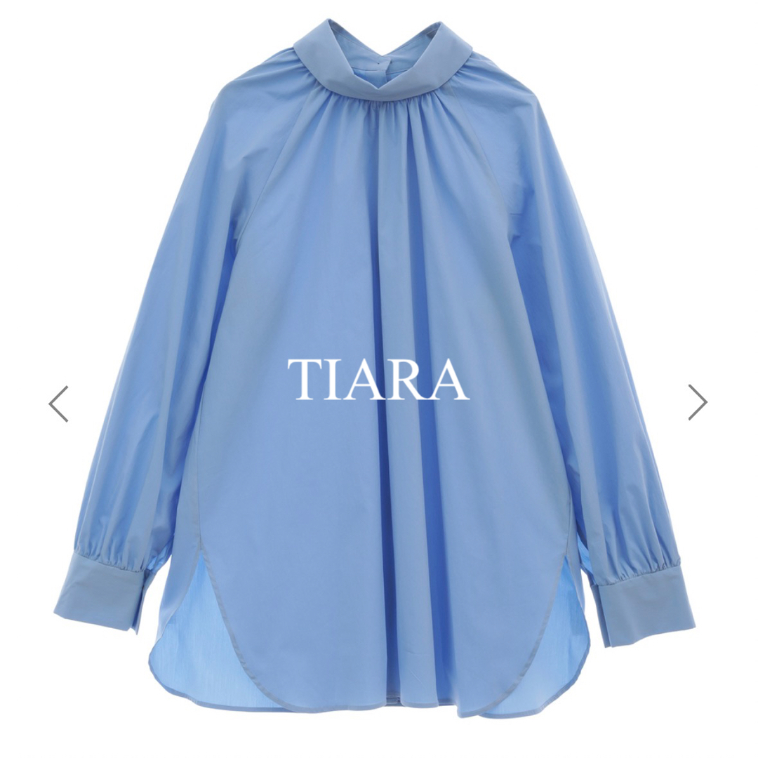 tiara(ティアラ)のTIARA ラグランギャザーブラウス レディースのトップス(シャツ/ブラウス(長袖/七分))の商品写真