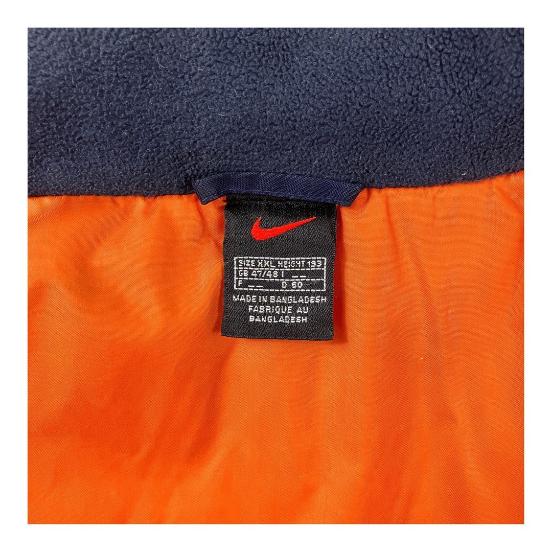 NIKE(ナイキ)の90s NIKE ナイキ ヴィンテージナイロンパデッドジャケット 中綿 ネイビー メンズのジャケット/アウター(ブルゾン)の商品写真