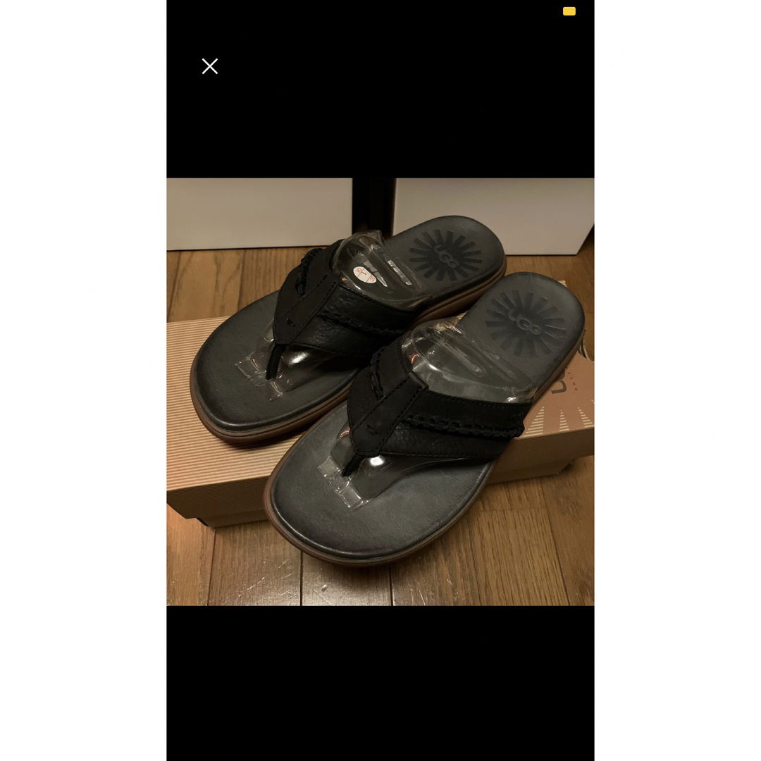 UGG(アグ)のUGG アグ　サンダル　M HEGGER ブラック　26.0cm 新品同様 レディースの靴/シューズ(サンダル)の商品写真
