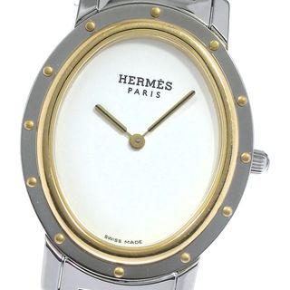 エルメス(Hermes)のエルメス HERMES CO1.520 クリッパー オーバル クォーツ ボーイズ 美品 内箱・保証書付き_794116(腕時計(アナログ))