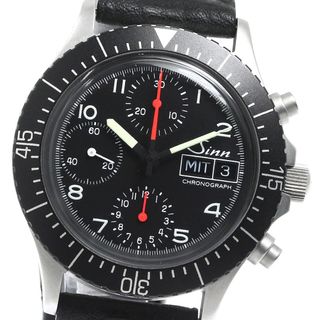 シン(SINN)のジン Sinn 256 クロノグラフ デイデイト 自動巻き メンズ 良品 _785665(腕時計(アナログ))