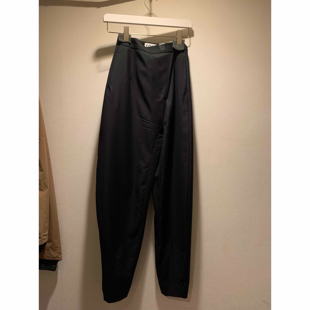 コットン100％皮革部分使いロエベ 21SS Balloon trouser バルーントラウザーズパンツ