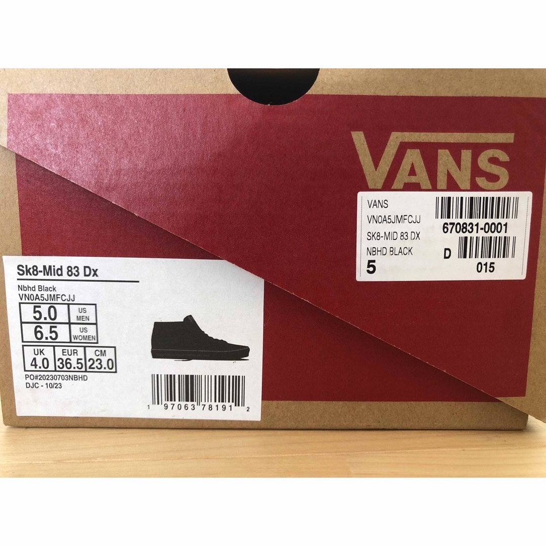 NEIGHBORHOOD(ネイバーフッド)の【新品】NEIGHBORHOOD×VANS Sk8-Mid 83DX スニーカー レディースの靴/シューズ(スニーカー)の商品写真