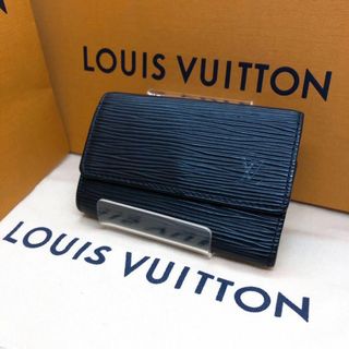 ルイヴィトン(LOUIS VUITTON)の【美品】ルイヴィトン 63812 ミュルティクレ エピ キーケース ブラック(キーケース)