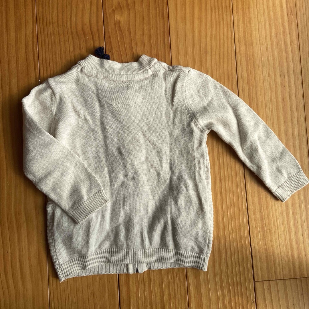 ZARA KIDS(ザラキッズ)のzara パーカー　白　98cm キッズ/ベビー/マタニティのキッズ服女の子用(90cm~)(ジャケット/上着)の商品写真