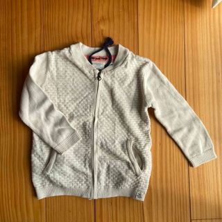 ザラキッズ(ZARA KIDS)のzara パーカー　白　98cm(ジャケット/上着)