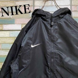 ナイキ(NIKE)の【90's】NIKE ナイキ　中綿ナイロンジャケット　ブルゾン　ビッグロゴ(ブルゾン)